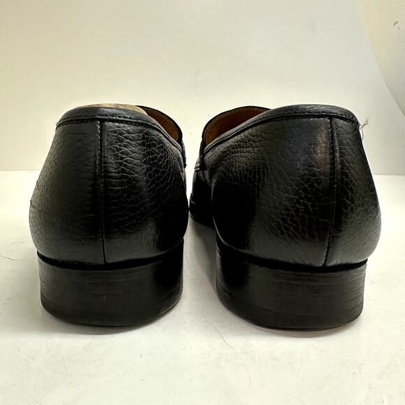 VGUC Crockett & Jones x Brooks Brothers Black Harris Tweed Loafers US 10.5 main image 12